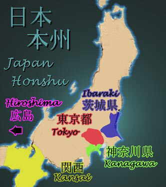 Image map of Honshu