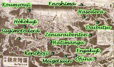 Image Map of Kamakura